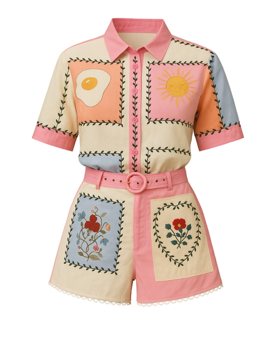 Island Way Sorbet Short Set