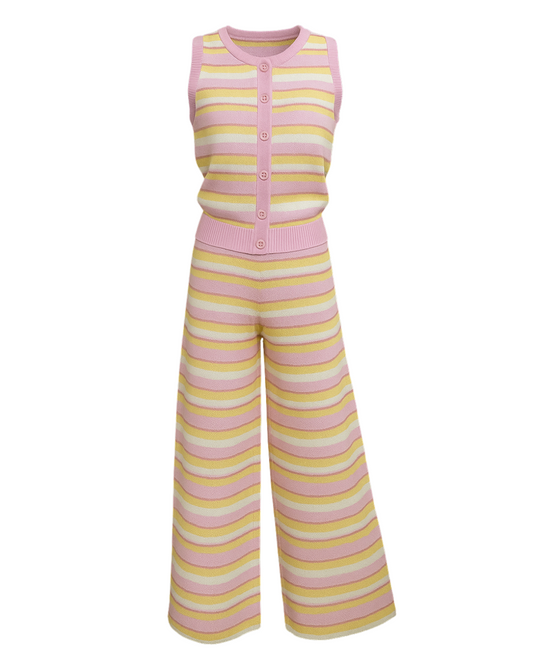 Strawberry Banana Smoothie Pant Set